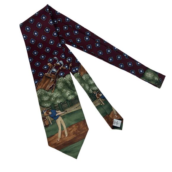 Golfer In Swing Tie - Picture 3 of 6